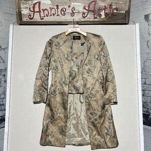 Dana Buchman Jacket/Dress WITH CORSET! RARE FIND! Ladies Size 2 Sm/Med Tailored